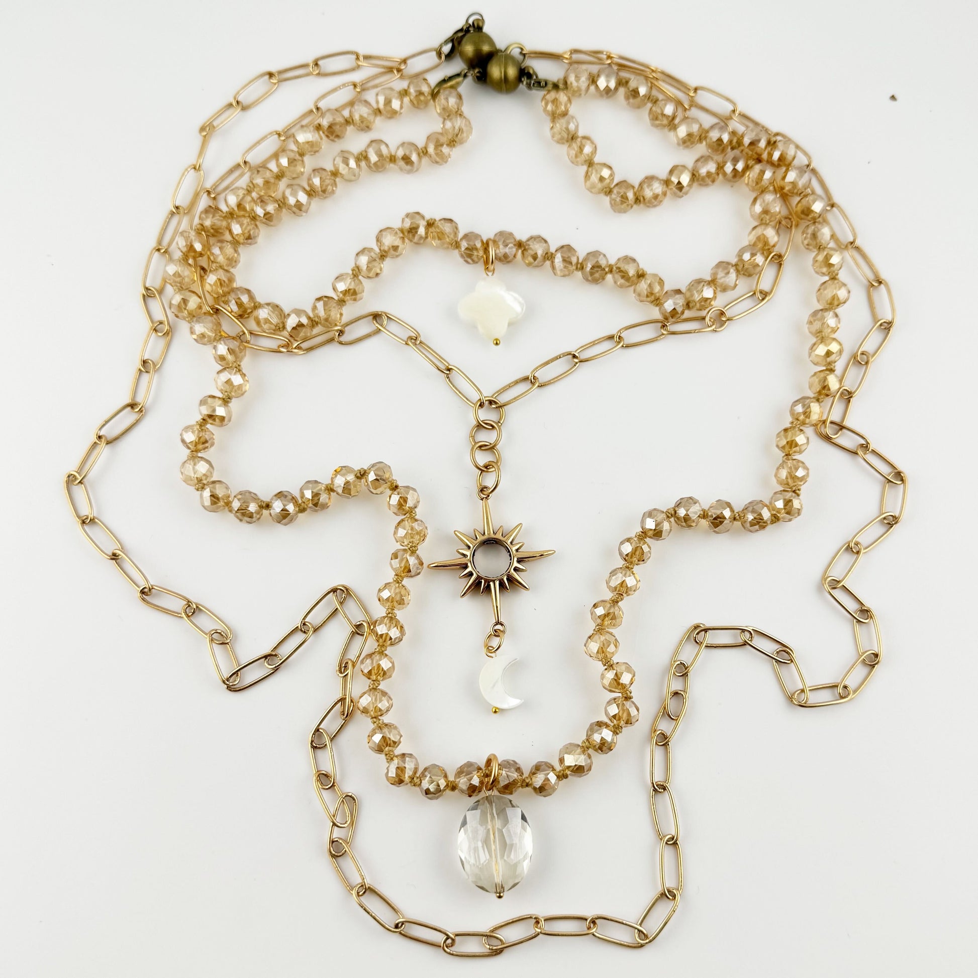 Just Breathe Starburst Fusion Necklace Layering Bundle