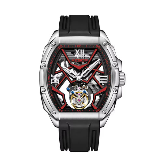 7059 Tourbillon Movement Watch for Man Skeleton Sapphire Luminous Men'S Manual Mechanical 50M Waterproof Watches RICHARD