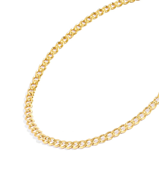 Gold Chain Necklace Collection - 14K Solid Yellow Gold Filled Miami Cuban Curb Link Chain Necklaces for Women and Men with Different Sizes (2.7Mm, 3.6Mm, 4.5Mm, or 5.5Mm)